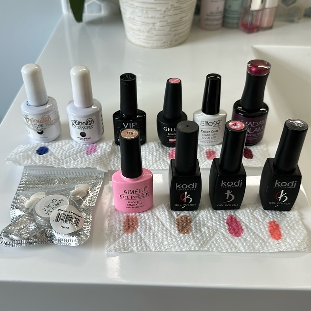 UV/LED gel polish+nail powder free